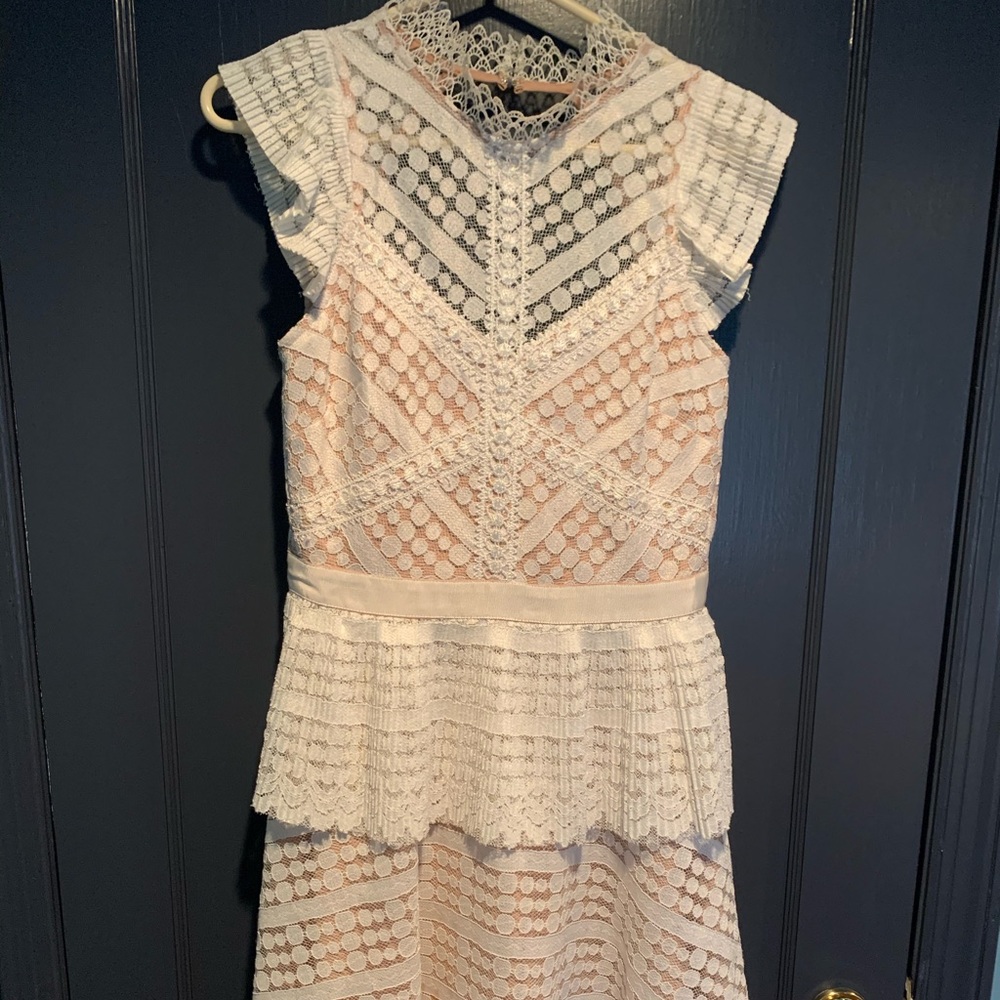 Barney’s New York White Lace Dress